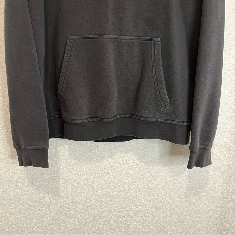 Nike Gray Neon Yellow Green Swoosh Logo Pullover Hoodie Jacket Mens Size L - Picture 3 of 11